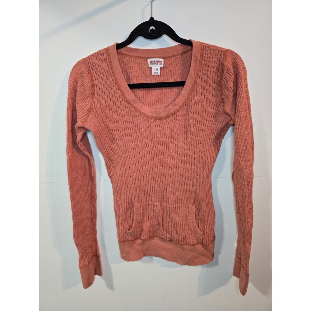 Vintage Thermal Scoop Neck Pocket Medium‎ Y2K Bella Swan Twilight Style